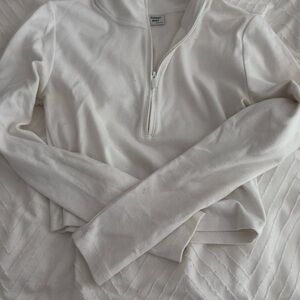 Sunday Best Cream Quarter-Zip Sweatshirt
